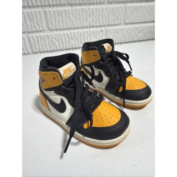 Jordan Other - Size 8C - Jordan 1 High Black, Orange, White Toddler Air Jordan Retro High OG